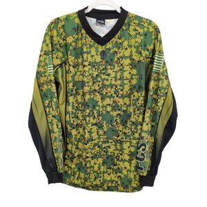 PCS Pursuit Combat Systems Paintball Jersey Digi Camo Green Small VTG‎ Tactical